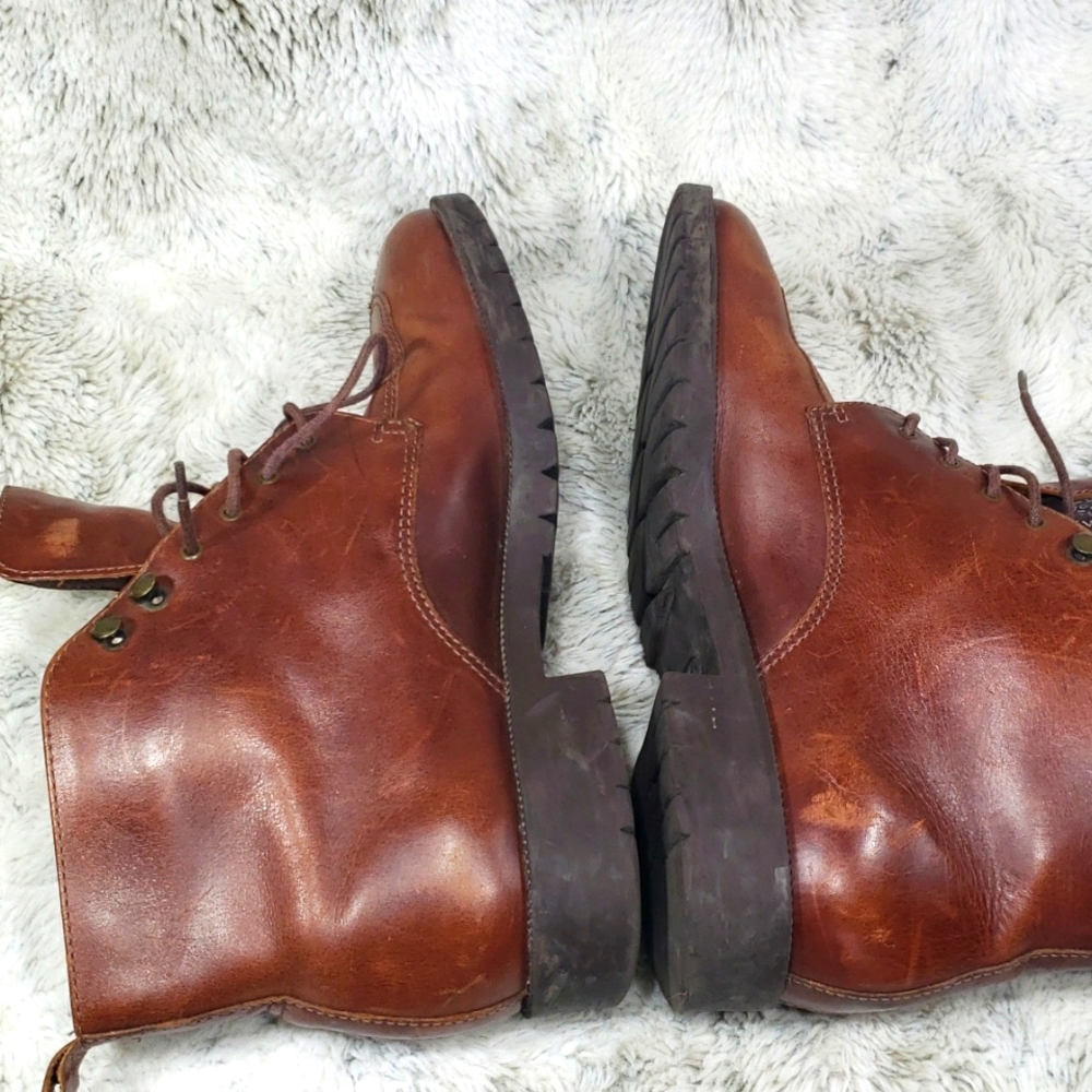 Vintage Rockport Chocolate Brown Leather Ankle Booties Size 7M - Picture 12 of 17